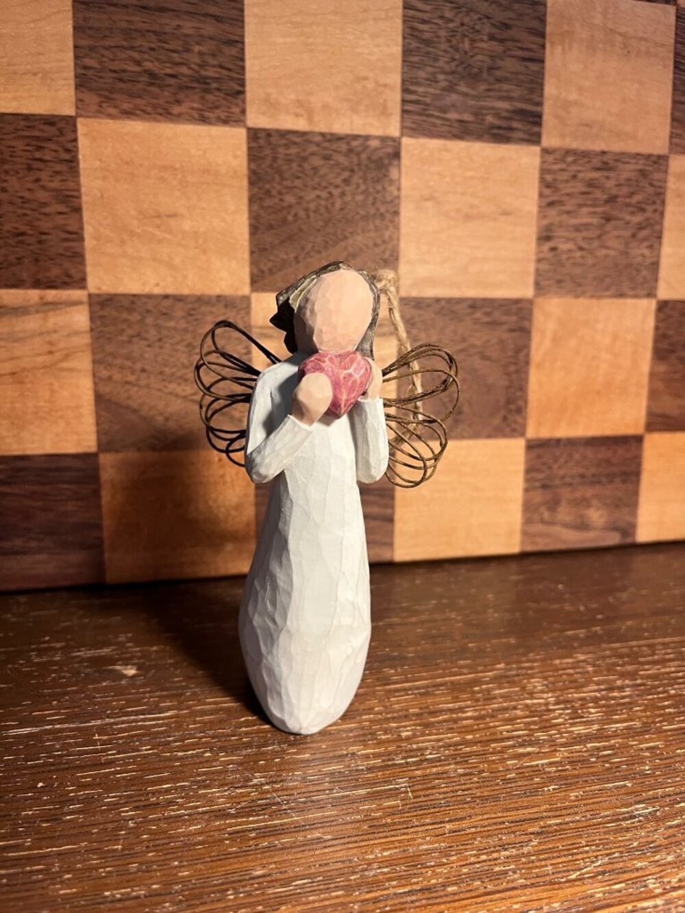 Willow Tree Angel with Heart, shows wear